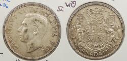 World Coins - CANADA: 1950 Lines in '0' 50 Cents
