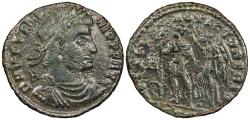Ancient Coins - Vetranio 350 A.D. AE2 Siscia Mint VF