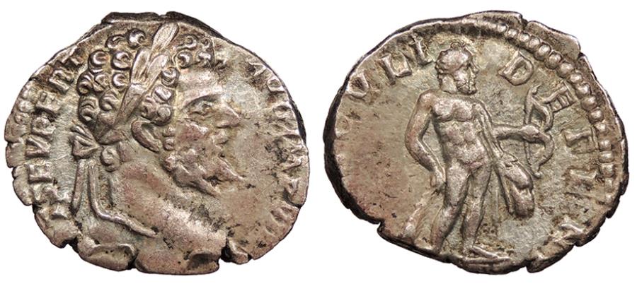 Ancient Coins - Septimius Severus 193-211 A.D. Denarius Rome Mint EF