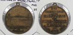 World Coins - GERMANY: Empire 1895 North Sea Baltic Canal 28mm Medal w/loop