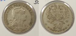 World Coins - PORTUGAL: 1927 50 Centavos