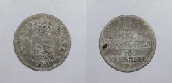 World Coins - GERMAN STATES: Saxony 1850-F Neugroschen