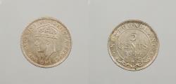 World Coins - CANADA: Newfoundland 1944-C George VI 5 Cents