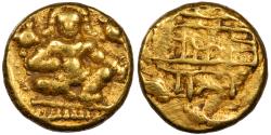 World Coins - INDIA Independent Kingdoms Vijayanagar Krishna Deva Raja ND (1509-1529) 1/2 Pagoda EF