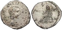 Ancient Coins - Julia Soaemias, mother of Elagabalus 218-222 A.D. Fourée Denarius Imitating Rome mint EF ex. Harlan J. Berk sale 197, lot 329.