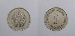 World Coins - GERMANY: Empire 1888-A 5 Pfennig
