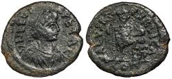 Ancient Coins - Leo I 457-474 A.D. Maiorina Constantinople Mint Near VF