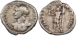 Ancient Coins - Trajan 98-117 A.D. Denarius Rome Mint Good Fine