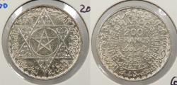 World Coins - MOROCCO: AH 1372 / 1953 200 Francs