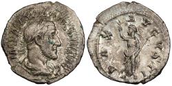 Ancient Coins - Maximinus I 235-238 A.D. Denarius Rome Mint Near EF