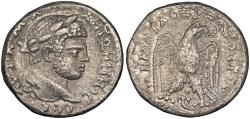 Ancient Coins - Syria Seleucis and Pieria Antioch Caracalla 198-217 A.D. Tetradrachm Good VF