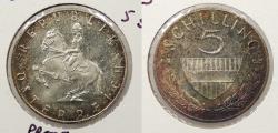 World Coins - AUSTRIA: 1965 5 Schilling Proof