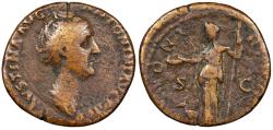 Ancient Coins - Faustina I, wife of Antoninus Pius 138-141 A.D. As Rome Mint Fine