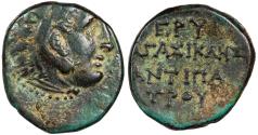 Ancient Coins - Ionia Erythrai Agasikles, son of Antipatros, magistrate ca. 260-230 B.C. AE16 Good VF