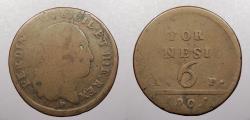 World Coins - ITALIAN STATES: Naples 1801-P A.P. 6 Tornesi