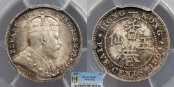 World Coins - HONG KONG Edward VII 1904 5 Cents PCGS MS-65