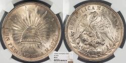 World Coins - MEXICO 1898-Mo AM Peso NGC MS-63