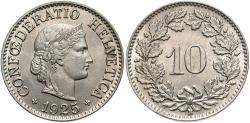 World Coins - SWITZERLAND 1925-B 10 Rappen