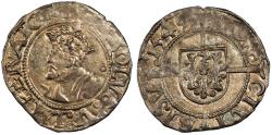 World Coins - FRANCE Besançon Charles V, as Holy Roman Emperor 1530-1556 1/2 Blanc 1549 Choice EF