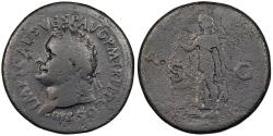 Ancient Coins - Titus 79-81 A.D. Sestertius Rome Mint Fine