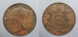 World Coins - JERSEY: 1841 Victoria 1/26 Shilling