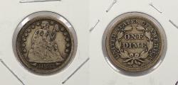 Us Coins - 1853 Seated Liberty 10 Cents (Dime)