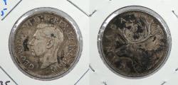 World Coins - CANADA: 1939 George VI 25 Cents