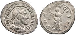Ancient Coins - Maximinus I 235-238 A.D. Denarius Rome mint Near EF