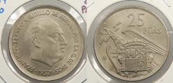 World Coins - SPAIN 1957(58) 25 Pesetas