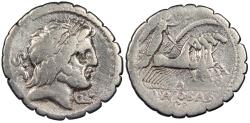 Ancient Coins - Q. Antonius Balbus 83-82 B.C. Denarius Rome Mint Good Fine
