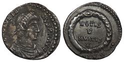 Ancient Coins - Julian II 361-363 A.D. Siliqua Lugdunum Mint Near VF Ex Harptree Hoard, found in 1887.