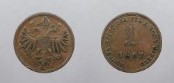 World Coins - ITALIAN STATES: Lombardy Venetia- Venice 1862-A Soldo