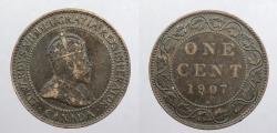 World Coins - CANADA: 1907-H Edward VII Cent