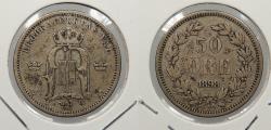 World Coins - SWEDEN: 1898 50 Ore