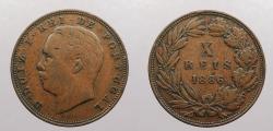 World Coins - PORTUGAL: 1886 10 Reis