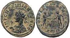 Ancient Coins - Maximianus First Reign 286-305 A.D. Antoninianus Siscia Mint Good VF