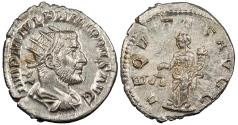Ancient Coins - Philip I 244-249 A.D. Antoninianus Rome Mint EF