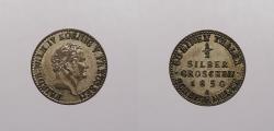 World Coins - GERMAN STATES: Prussia 1850-A 1/2 Silbergroschen