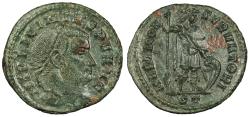 Ancient Coins - Licinius I 308-324 A.D. Follis Ticinum Mint Near EF