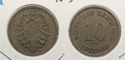 World Coins - GERMANY: 1889-A 10 Pfennig