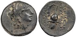 Ancient Coins - Seleukid Kings Tryphon 142-138 B.C. AE18 VF