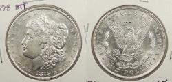Us Coins - 1878 Morgan 1 Dollar (Silver) 8 Tail Feathers; VAM 14.1A