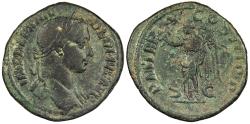 Ancient Coins - Severus Alexander 222-235 A.D. Sestertius Rome Mint VF