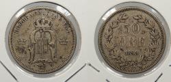 World Coins - SWEDEN 1898 50 Ore