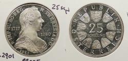 World Coins - AUSTRIA: 1967 Maria Theresia. 25 Schilling Proof