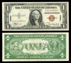 Us Coins - Silver Certificate; HAWAII overprint 1935-A Dollar EF