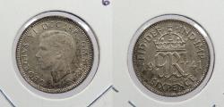 World Coins - GREAT BRITAIN: 1941 George VI Sixpence (6 pence)