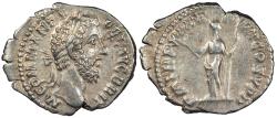 Ancient Coins - Commodus 177-192 A.D. Denarius Rome mint Good VF