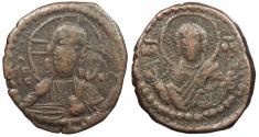Ancient Coins - Anonymous, Time of Romanus IV 1068-1071 A.D. Follis Constantinople Mint Fine