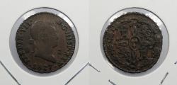 World Coins - SPAIN: 1827 Ferdinand VII 2 Maravedis